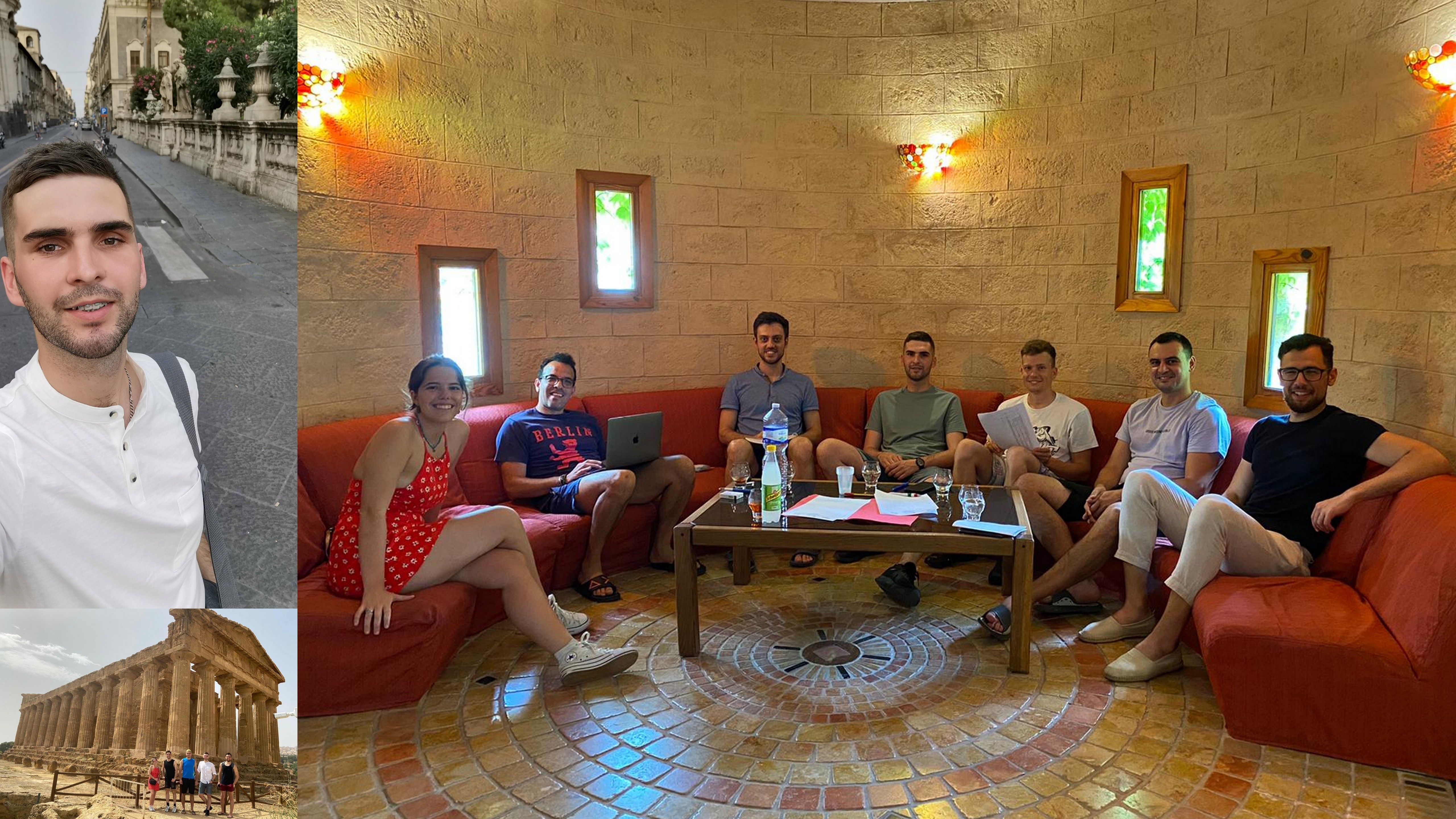 Mateusz Janczuk podczas spotkania w ramach programu Erasmus+ na Sycylii Erasmus MJanczuk