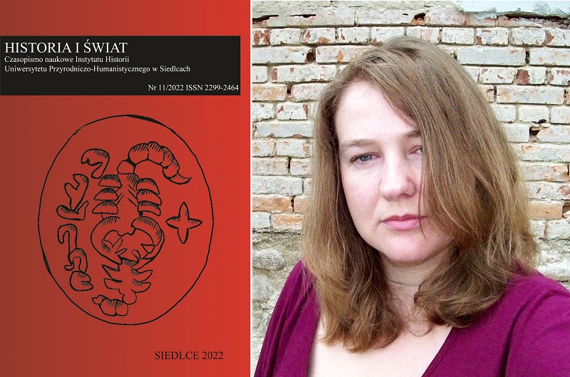Publication of a first-year doctoral student in the discipline of history Joanna Szklarz i okladka HiS
