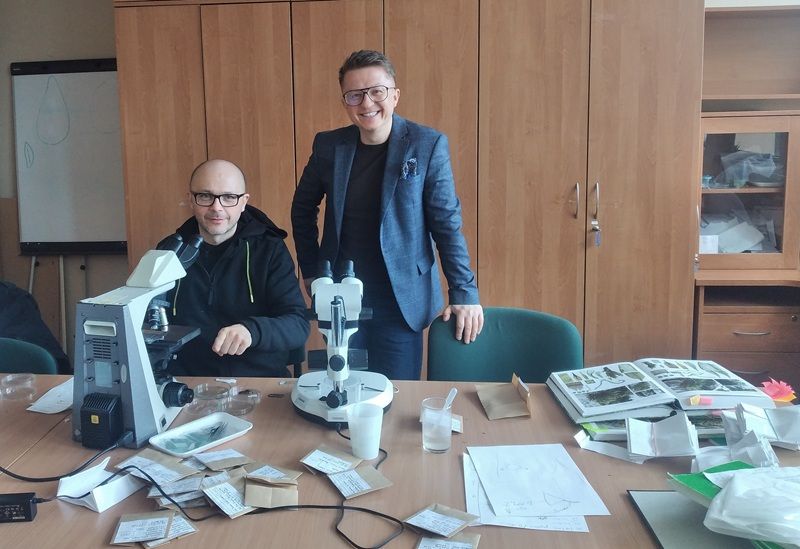 mgr Adam Szulc podczas wyjazdu badawczego