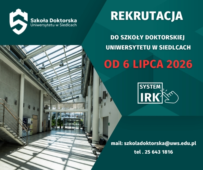 rekrutacja do szkoły doktorskiej uniwersytetu w Siedlcach